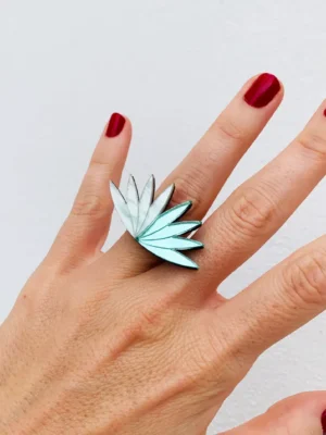 Anillo Dalia Verde