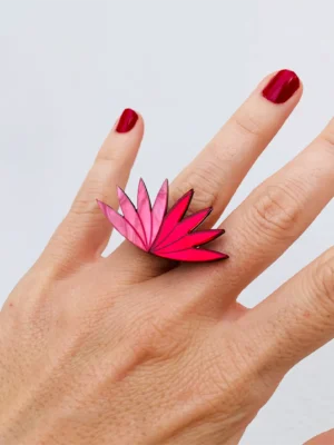 Anillo Dalia Rojo
