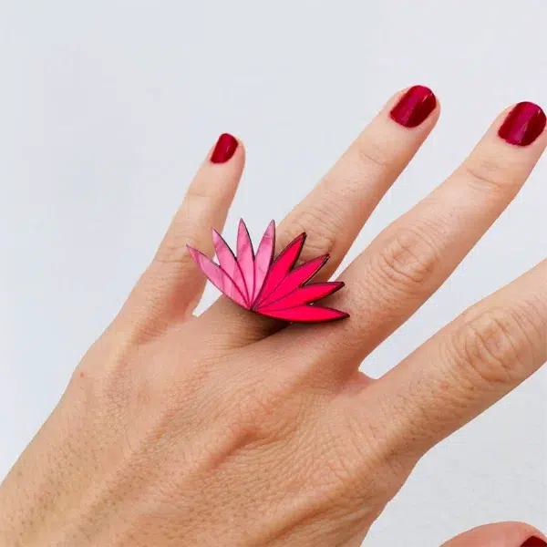 Anillo Dalia Rojo
