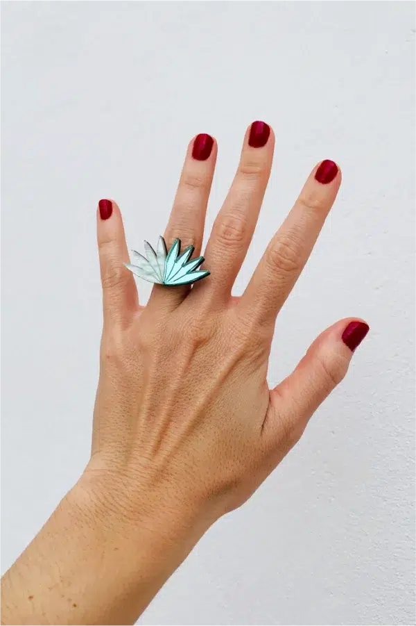 Anillo Dalia Verde - Imagen 2