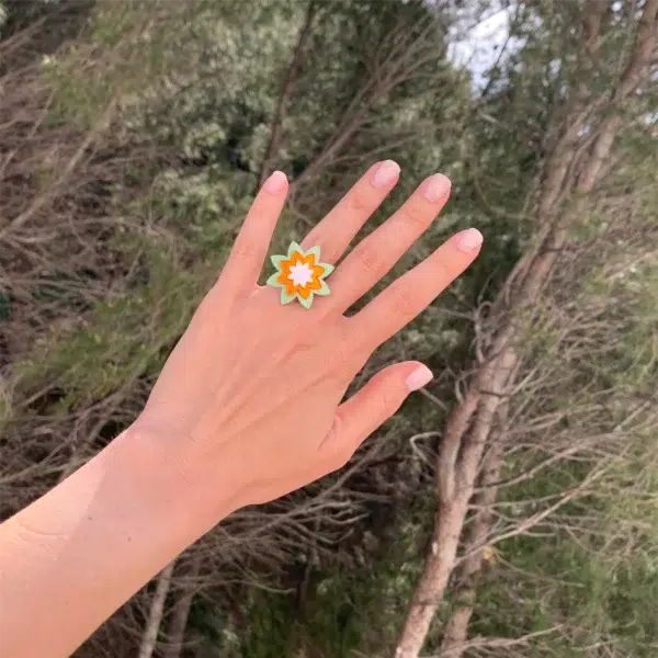 Anillo Estrella - Verde