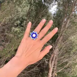 Anillo Estrella - Azul