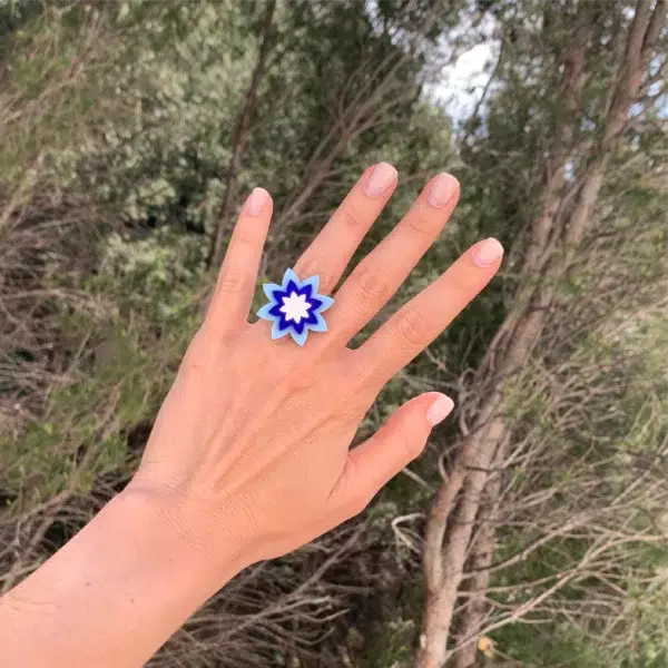 Anillo Estrella - Azul