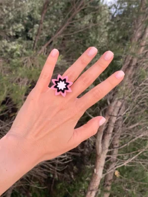 Anillo Estrella - Rosa