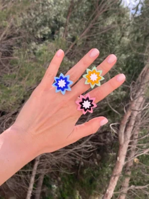 Anillo Estrella - Azul