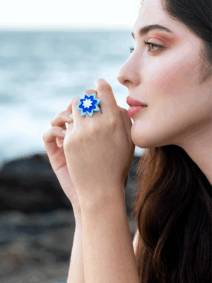 Anillo Estrella - Azul